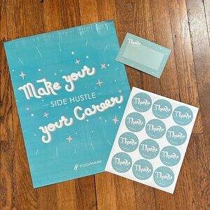 Teal 'Make Your Side Hustle Your Career' 14x17 Poly Mailer Set of 48